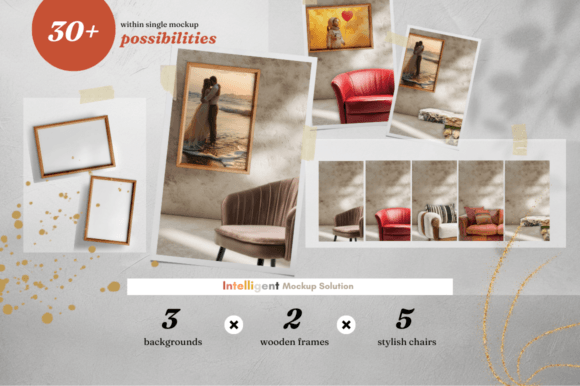 Download 30+ Possibilities in Single Frame Mockup - Frame mockup Collection