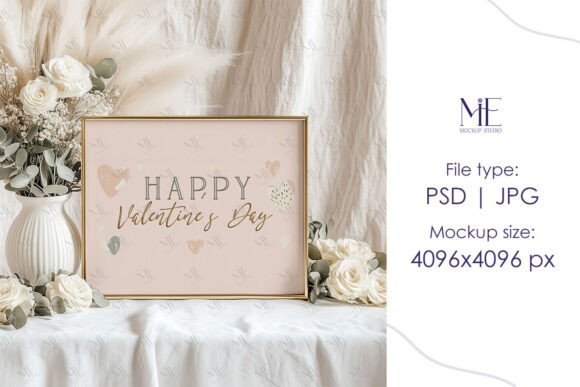 Download Table Frame Mockup PSD Horizontal Sign - Frame mockup Collection